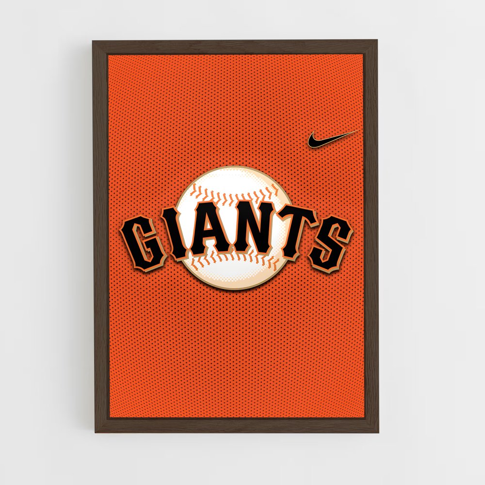 Poster Giants en Orange – affiche Baseball (vue 5)